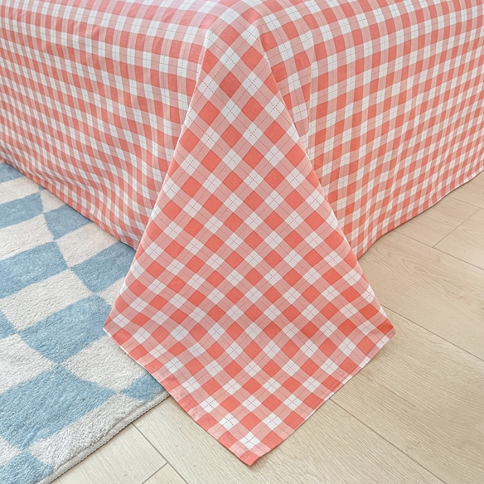 91家纺网 家纺一手货源 找家纺 金丝鸟 2022新款全棉麻绳款四件套 草莓点点