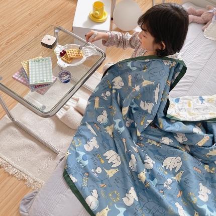 91家纺网 家纺一手货源 找家纺 汇庭 2021新款长绒棉儿童夏被 考拉