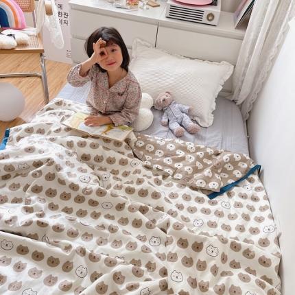 汇庭 2021新款长绒棉儿童夏被 口袋熊