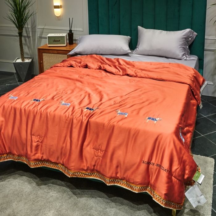 91家纺网 家纺一手货源 找家纺 （总）汇庭 2021新款马德里系列纯色夏被