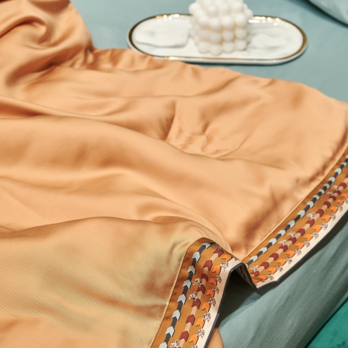 91家纺网 家纺一手货源 找家纺 汇庭 2021新款马德里系列纯色夏被 沙漠咖