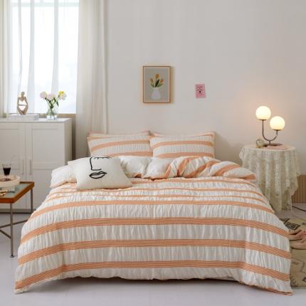 91家纺网 家纺一手货源 找家纺 (总) 简家居 2022新款泡泡纱四件套