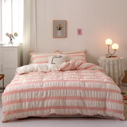 91家纺网 家纺一手货源 找家纺 (总) 简家居 2022新款泡泡纱四件套