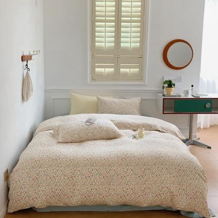 黛馨 2025新款A类小清新双层纱四件套（实拍） 烟花小镇