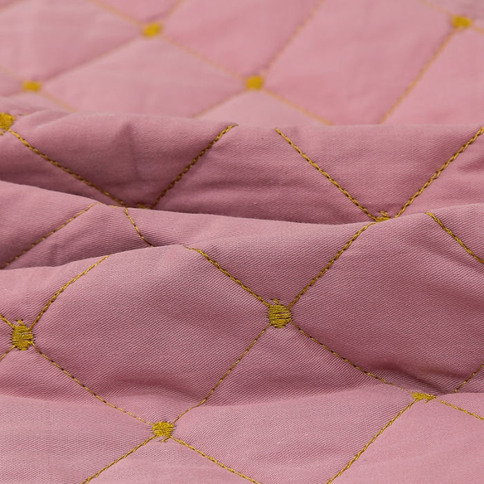 91家纺网 家纺一手货源 找家纺 冬然家纺 2022新款软床垫全棉床护垫保护垫床单 满天星豆沙粉