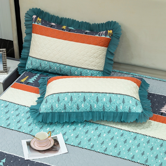 91家纺网 家纺一手货源 找家纺 冬然家纺 2022新款软床垫全棉床护垫保护垫床单 平安树