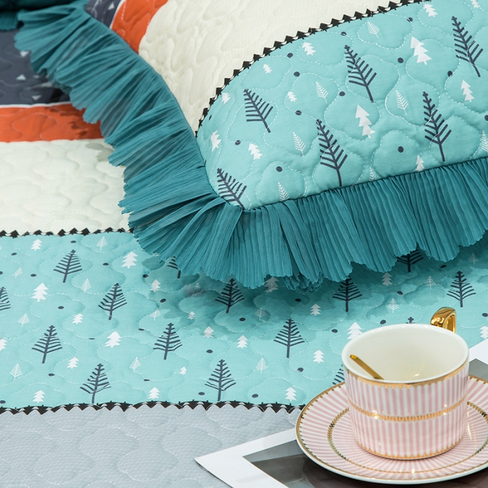 91家纺网 家纺一手货源 找家纺 冬然家纺 2022新款软床垫全棉床护垫保护垫床单 平安树