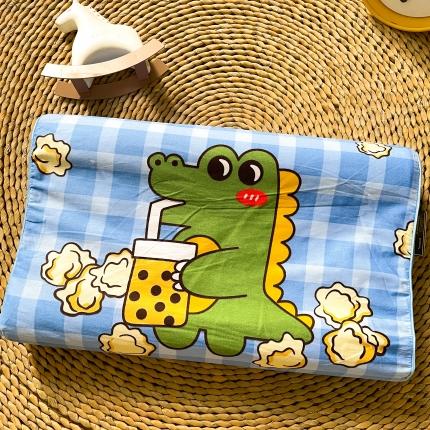 91家纺网 家纺一手货源 找家纺 总宝晶 乳胶枕芯枕头天然大童30*50*7-9cm乳胶枕（含内外套）