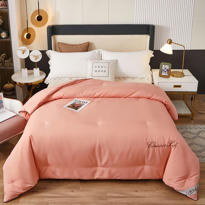 91家纺网 家纺一手货源 找家纺 洛卡棉蚕丝夏被纯手工被子被芯冬被春秋被夏被 温馨玉