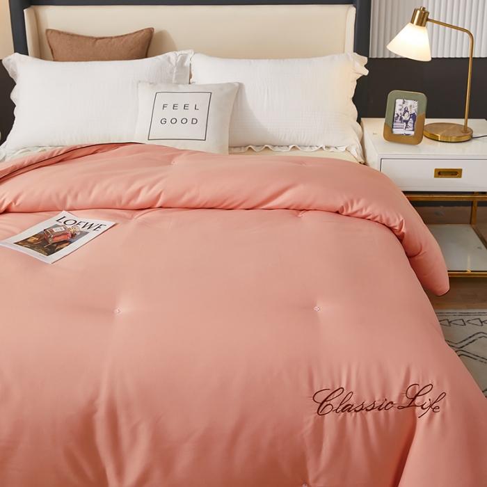 91家纺网 家纺一手货源 找家纺 洛卡棉蚕丝夏被纯手工被子被芯冬被春秋被夏被 温馨玉