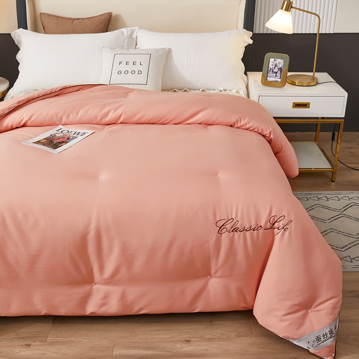 91家纺网 家纺一手货源 找家纺 洛卡棉蚕丝夏被纯手工被子被芯冬被春秋被夏被 温馨玉