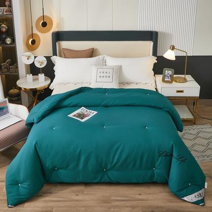 洛卡棉蚕丝夏被纯手工被子被芯冬被春秋被夏被 温馨绿