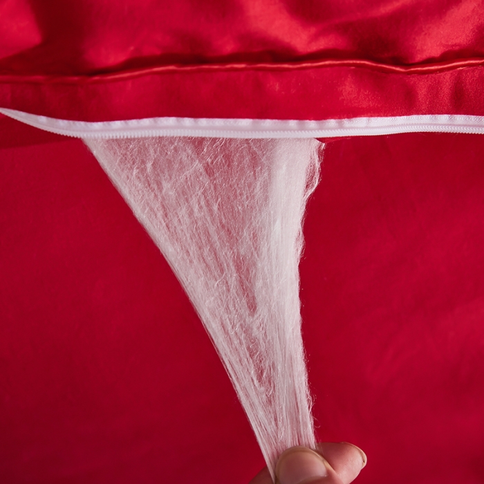 91家纺网 家纺一手货源 找家纺 洛卡棉蚕丝夏被纯手工被子被芯冬被春秋被夏被 温馨红