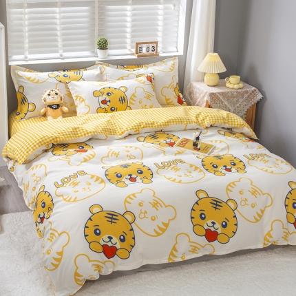 91家纺网 家纺一手货源 找家纺 曼璐家纺  芦荟棉被套 单品被套 仿棉被套单件虎虎生威