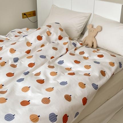 91家纺网 家纺一手货源 找家纺 麦伦家居 2022新款全棉碎花复古风系列-单品被套 南瓜甜