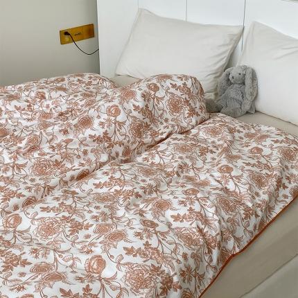 91家纺网 家纺一手货源 找家纺 麦伦家居 2022新款全棉碎花复古风系列-单品被套 邂逅