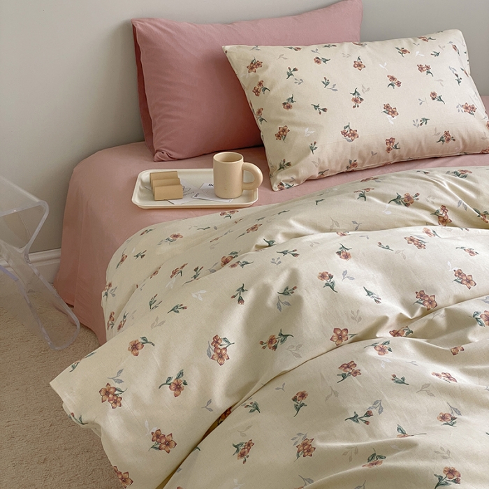 91家纺网 家纺一手货源 找家纺 麦伦家居 2022新款全棉碎花复古风系列-单品被套 小美好