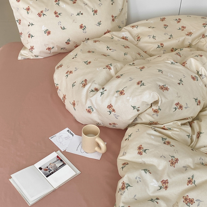 91家纺网 家纺一手货源 找家纺 麦伦家居 2022新款全棉碎花复古风系列-单品被套 小美好