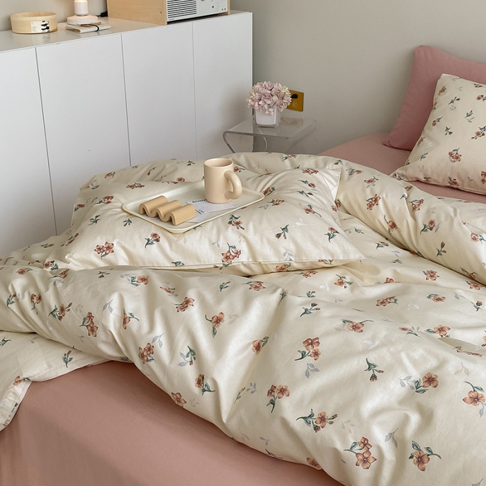 91家纺网 家纺一手货源 找家纺 麦伦家居 2022新款全棉碎花复古风系列-单品被套 小美好