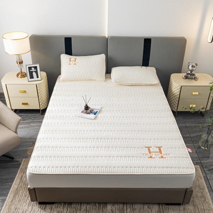 91家纺网 家纺一手货源 找家纺 （总）鑫钰 2023年新款原棉大豆夹棉床笠直播爆款