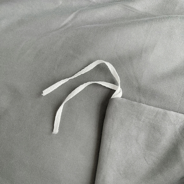 91家纺网 家纺一手货源 找家纺 优迈 新款纯色水洗棉磨毛四件套-单被套枕套床笠 纯色深灰