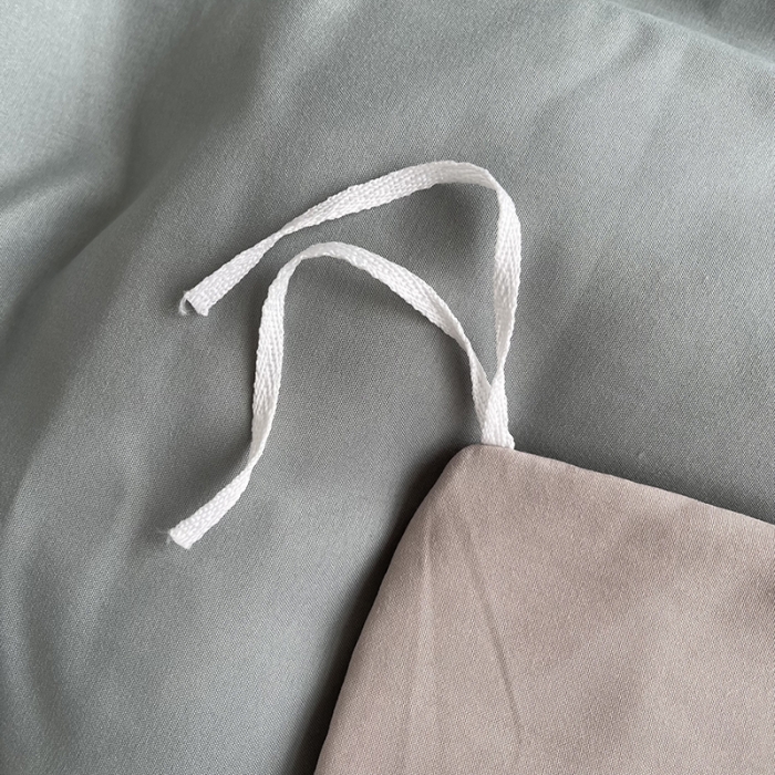 91家纺网 家纺一手货源 找家纺 优迈 新款纯色水洗棉磨毛四件套-单被套枕套床笠双拼-抹茶卡其