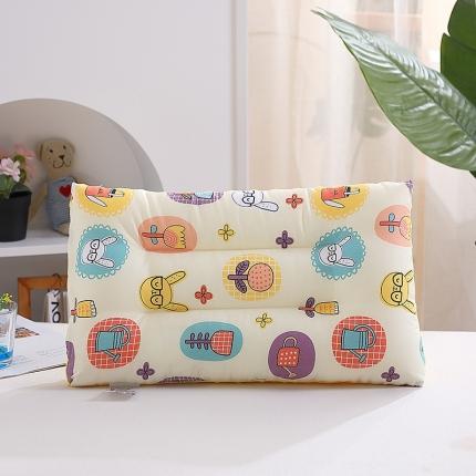91家纺网 家纺一手货源 找家纺 2022新款儿童枕头豆豆枕芯宝宝小孩四季通用小学生幼儿园专用 小兔乖乖（30*50cm）