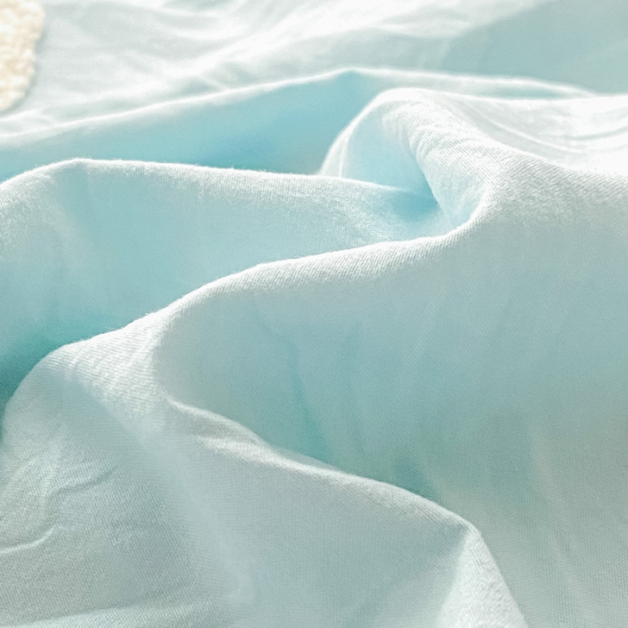 91家纺网 家纺一手货源 找家纺 泉欣 2024新款网红水洗棉毛巾绣韩版四件套可爱兔可爱兔-绿