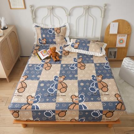 91家纺网 家纺一手货源 找家纺 舒居 2023新款A类全棉床笠133*72 比利熊