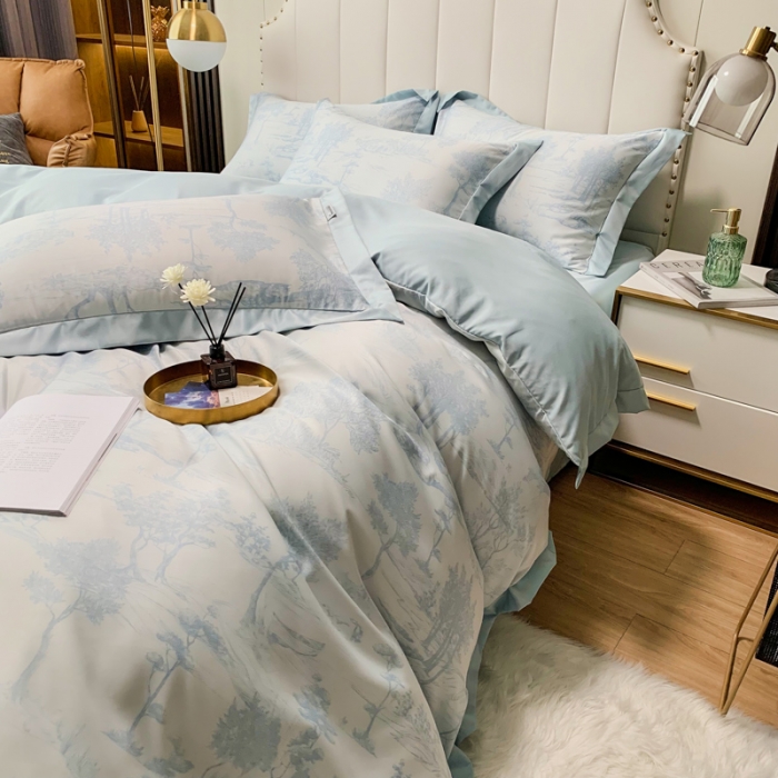 91家纺网 家纺一手货源 找家纺 （总）ab家纺 2022新款水洗真丝四件套