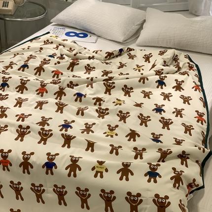 91家纺网 家纺一手货源 找家纺 （总）汇庭 2021新款60sA类长绒棉大豆抗菌棉夏被