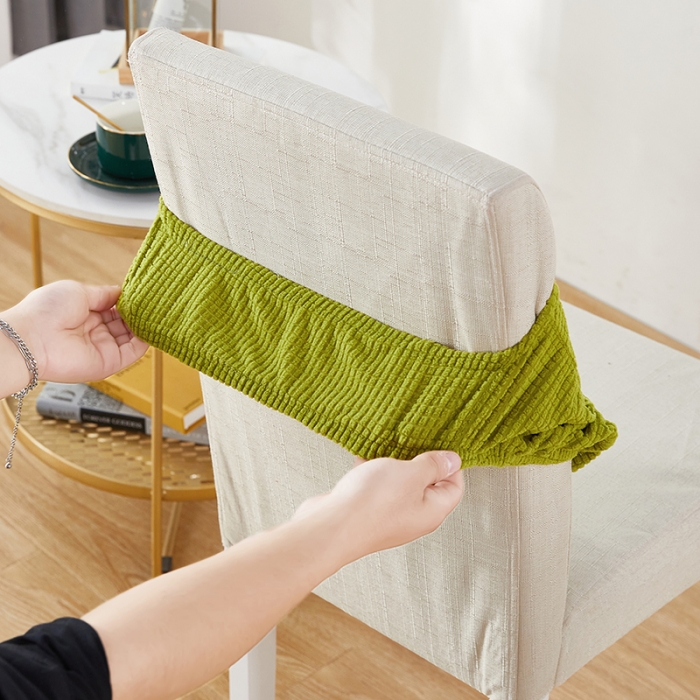 91家纺网 家纺一手货源 找家纺 逐日沙发套 2023新款玉米绒凳子座椅套 翠绿黄(均码)