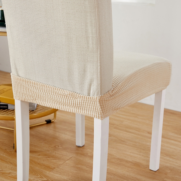 91家纺网 家纺一手货源 找家纺 逐日沙发套 2023新款玉米绒凳子座椅套 米黄(均码)