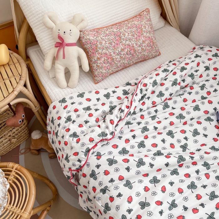 91家纺网 家纺一手货源 找家纺 （总）星期八 2021新款裸睡大豆针织棉儿童夏被