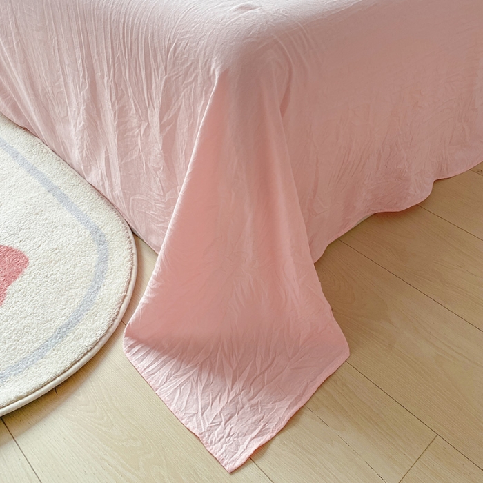 91家纺网 家纺一手货源 找家纺 琪格格 2022新款色织水洗提花剪花四件套 月眠