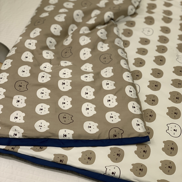 91家纺网 家纺一手货源 找家纺 汇庭 2021新款60sA类长绒棉大豆抗菌棉夏被 口袋熊