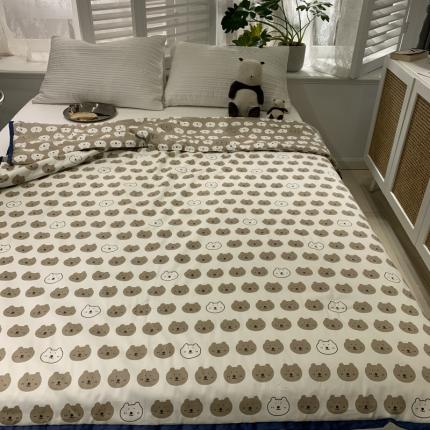 汇庭 2021新款60sA类长绒棉大豆抗菌棉夏被 口袋熊