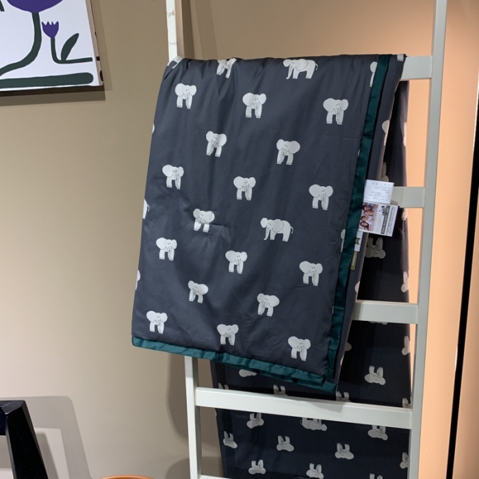 91家纺网 家纺一手货源 找家纺 汇庭 2021新款60sA类长绒棉大豆抗菌棉夏被 象多多