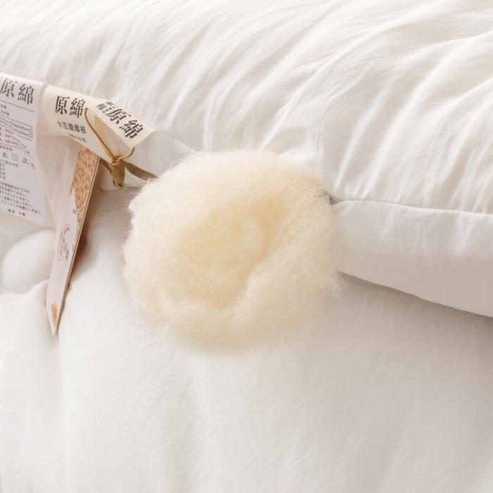 91家纺网 家纺一手货源 找家纺 盈超 2023新款原棉水洗棉大豆被被子被芯 白色