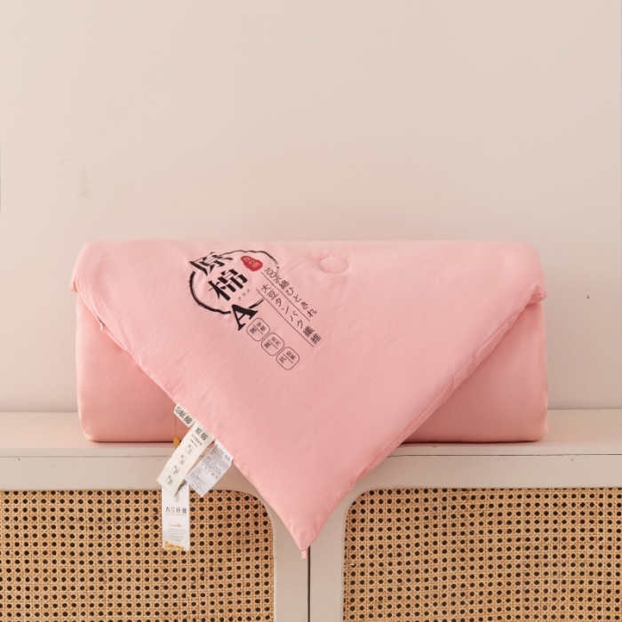 91家纺网 家纺一手货源 找家纺 盈超 2023新款原棉水洗棉大豆被被子被芯 玉色