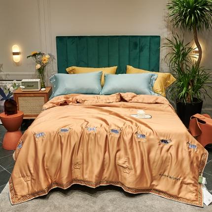 91家纺网 家纺一手货源 找家纺 汇庭  2020新款马德里夏被系列-实拍图 马德里夏被沙漠金