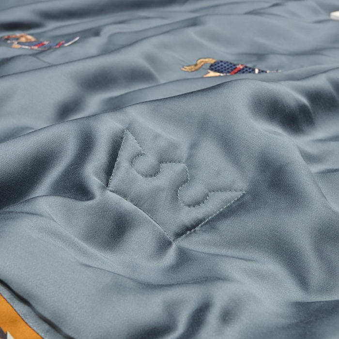 91家纺网 家纺一手货源 找家纺 汇庭  2020新款马德里夏被系列-实拍图 马德里蓝