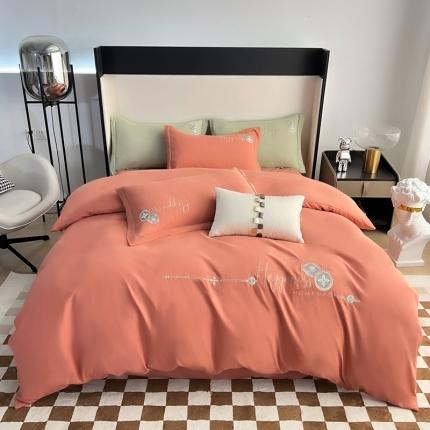 91家纺网 家纺一手货源 找家纺 （总）优轩家居 2022新款碳素磨毛刺绣四件套汇总