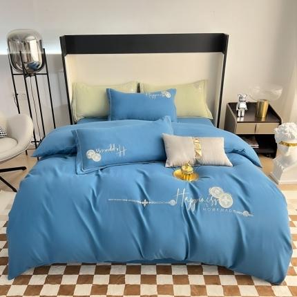 91家纺网 家纺一手货源 找家纺 （总）优轩家居 2022新款碳素磨毛刺绣四件套汇总