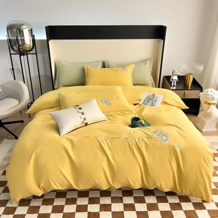 91家纺网 家纺一手货源 找家纺 （总）优轩家居 2022新款碳素磨毛刺绣四件套汇总