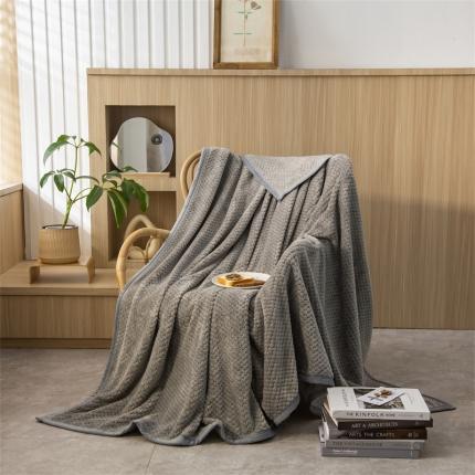 91家纺网 家纺一手货源 找家纺 （总）兰紫橙家纺 2025新款贝贝绒毛毯280克重加厚跨境