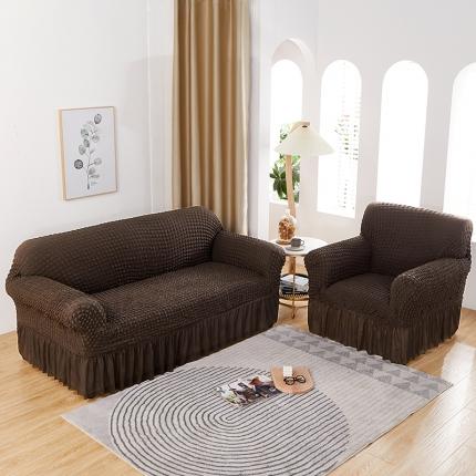 91家纺网 家纺一手货源 找家纺 (总) 逐日沙发套  2023新款泡泡爆米花裙摆款沙发套