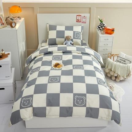 91家纺网 家纺一手货源 找家纺 金丝鸟 2022新款全棉斜纹13370三件套 无影熊