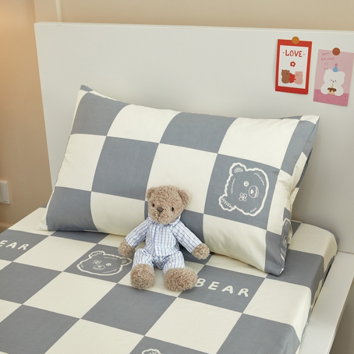 91家纺网 家纺一手货源 找家纺 金丝鸟 2022新款全棉斜纹13370三件套 无影熊