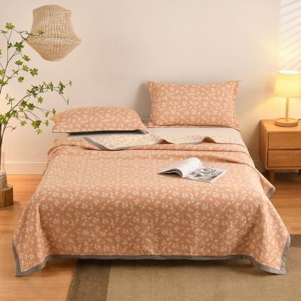 91家纺网 家纺一手货源 找家纺 安莱生活 2022新款全棉双层纱多功能夏被 繁花似锦